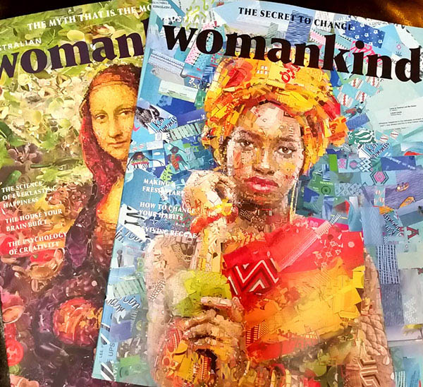 国外《Womankind》女性杂志三周年12期封面设计(二)