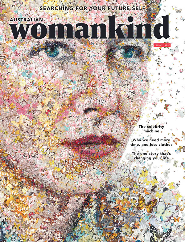 国外《Womankind》女性杂志三周年12期封面设计(二)