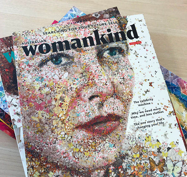 国外《Womankind》女性杂志三周年12期封面设计(二)