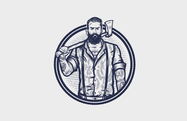 MilosMilovanovic复古风格LOGO标志设计合集