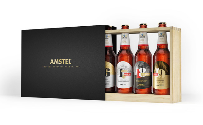 国外amstel啤酒礼盒装精美包装设计欣赏