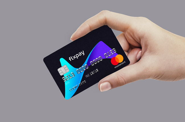 国外flxpay在线支付品牌蓝白版VI设计作品欣赏