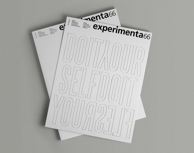 国外Experimenta 66杂志封面字体设计欣赏