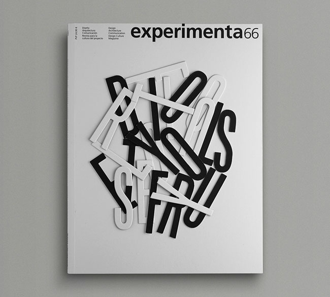 国外Experimenta 66杂志封面字体设计欣赏