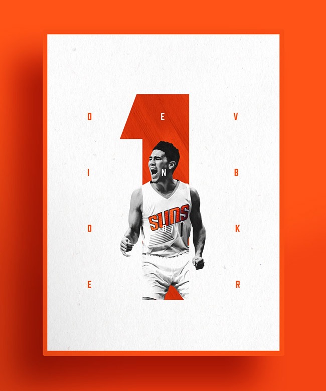 国外NBA Number One''s系列球星海报设计欣赏