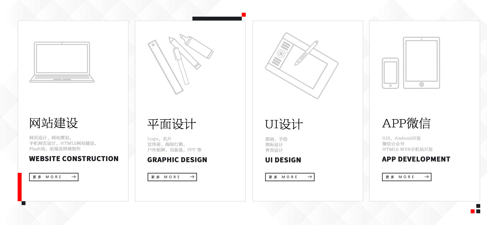 网站版块设计