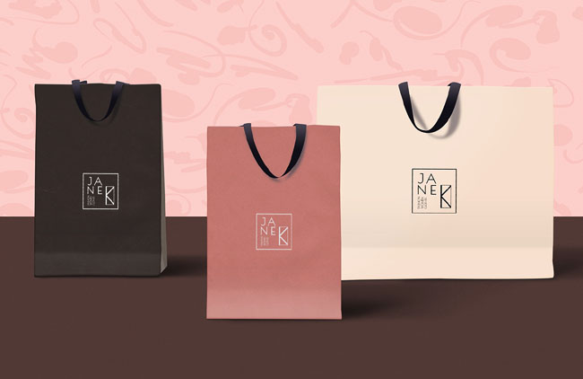 国外Jane K年青女装品牌VI设计欣赏