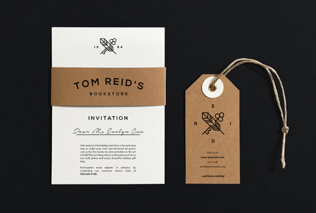 国外精致秀气的Tom Reid''s书店VI设计22P