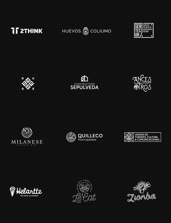 智利设计师Carlos 2017最新标志logo设计作品