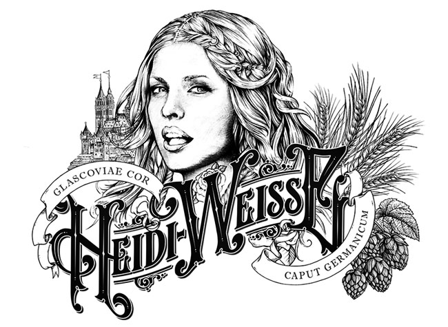 国外Heidi Weisse小麦啤酒精美包装设计作品欣赏