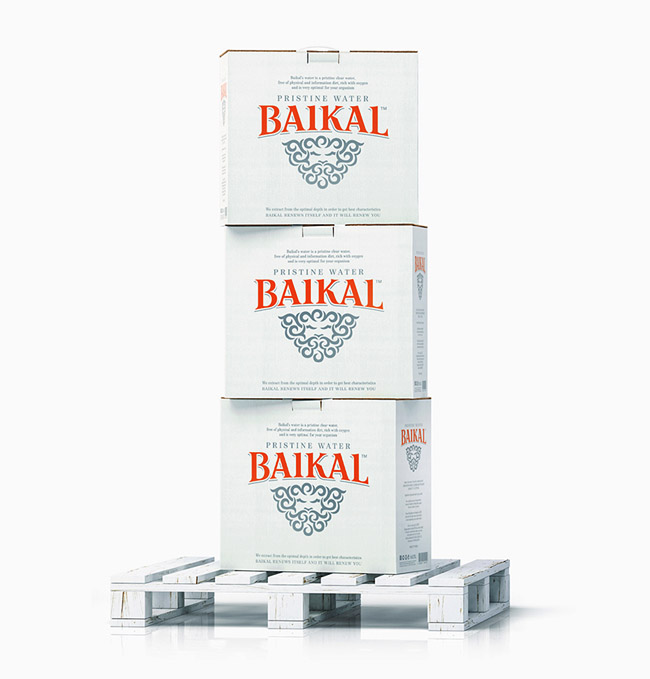 国外清新亮丽的Baikal优质纯净水包装设计作品欣赏