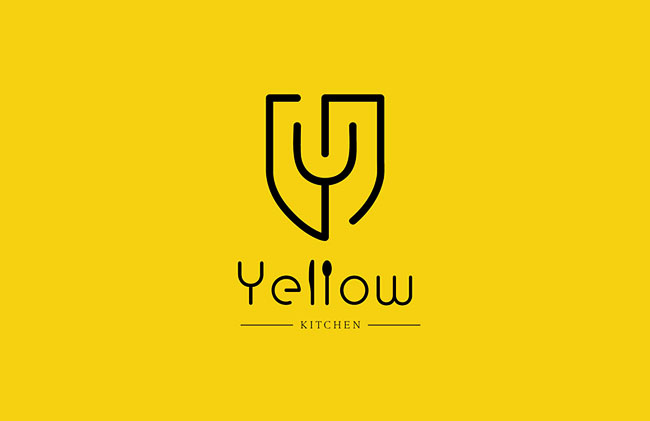 国外Yellow Kitchen餐厅品牌vi形象设计欣赏