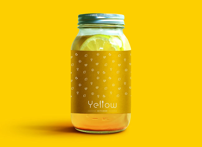 国外Yellow Kitchen餐厅品牌vi形象设计欣赏