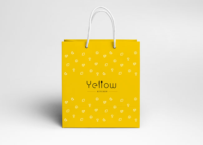 国外Yellow Kitchen餐厅品牌vi形象设计欣赏