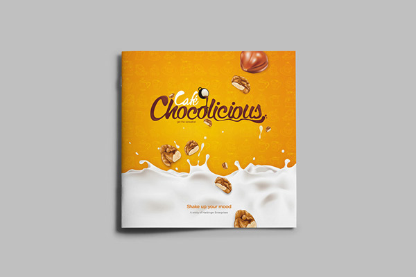 国外Chocolicious咖啡馆甜品目录画册设计