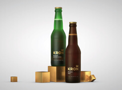 国外简约精致的Krone啤酒包装设计作品欣赏