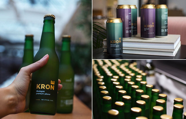 国外简约精致的Krone啤酒包装设计作品欣赏