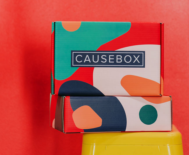 国外年轻活力的Causebox女性产品包装盒设计作品