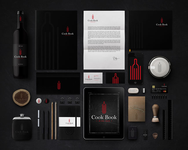 国外Cook Book酒吧VI设计作品
