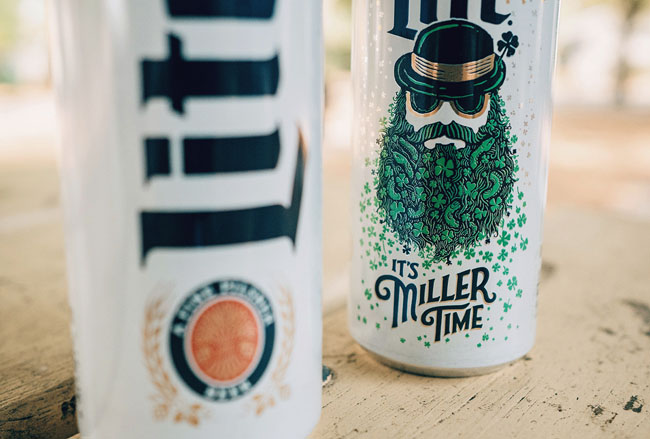 国外Miller Lite啤酒圣帕特里克节限量版包装设计