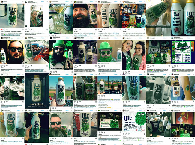 国外Miller Lite啤酒圣帕特里克节限量版包装设计