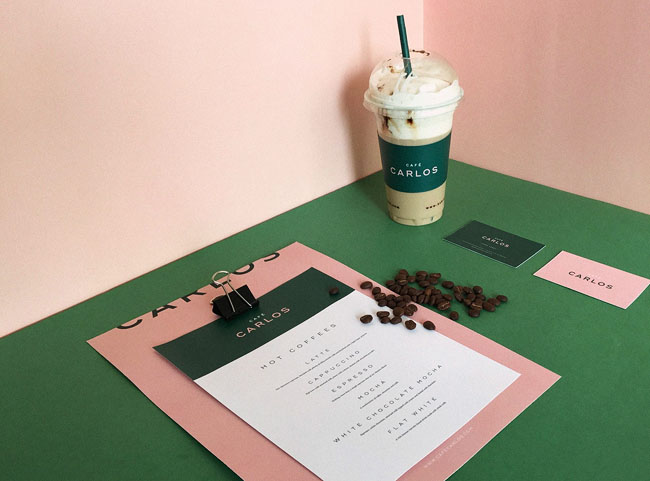 国外Cafe Carlos咖啡馆品牌基础vi形象设计欣赏