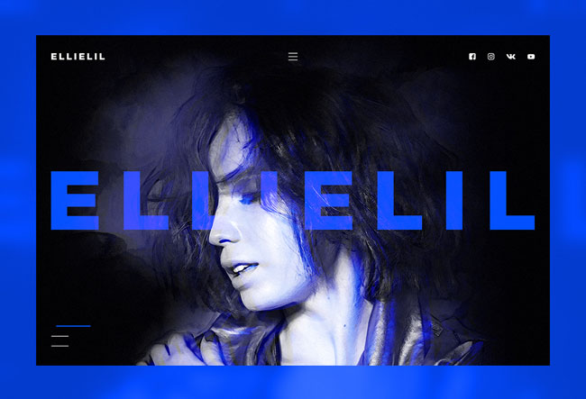 国外歌手Ellielil时尚网页设计作品欣赏