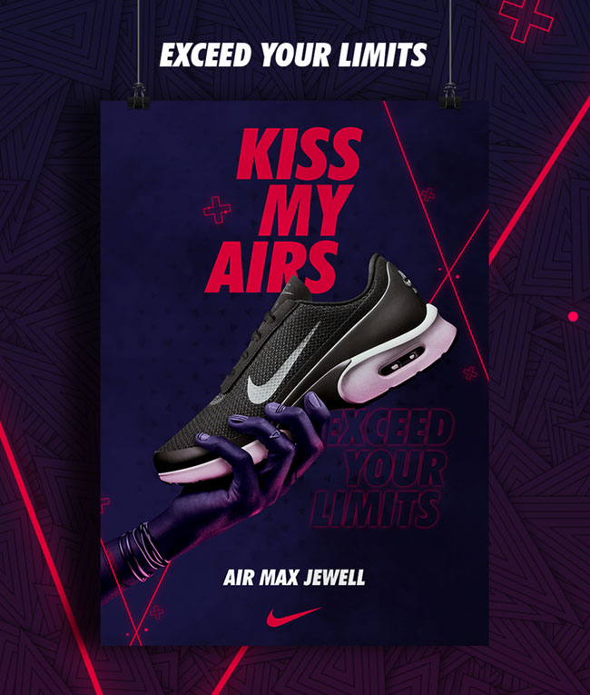国外耐克Kiss My Airs活动主视觉设计作品欣赏