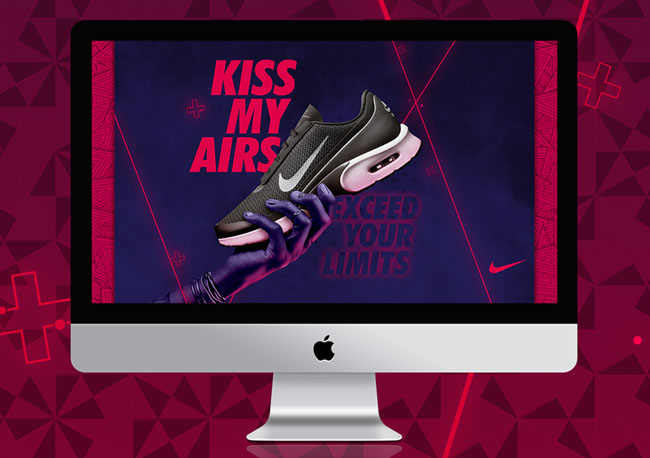 国外耐克Kiss My Airs活动主视觉设计作品欣赏