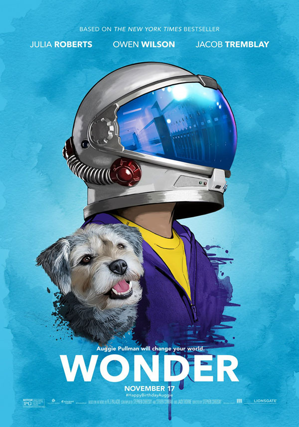 国外电影《奇迹 Wonder》概念漫画海报设计作品欣赏