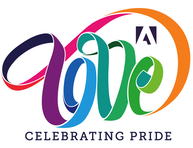 国外Adobe Pride 活动时尚字体设计欣赏