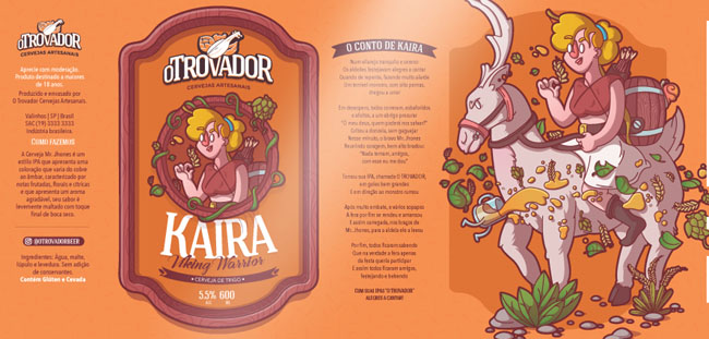 国外OTrovador手工啤酒瓶贴设计作品欣赏