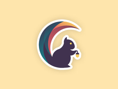 精选的18个松鼠元素的LOGO设计作品