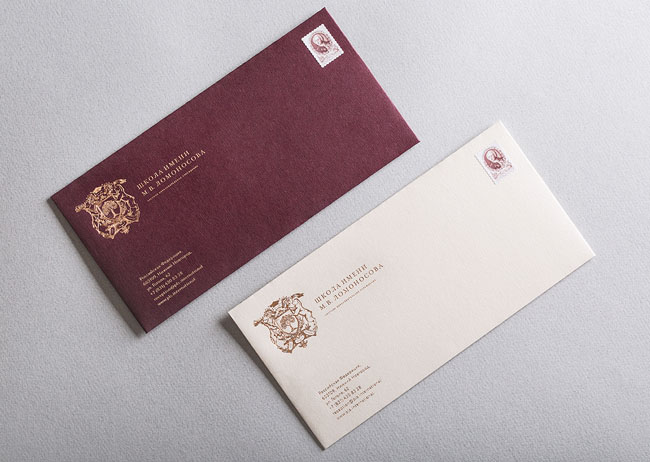 俄罗斯罗蒙诺索夫私立学校25周年新版企业形象设计作品