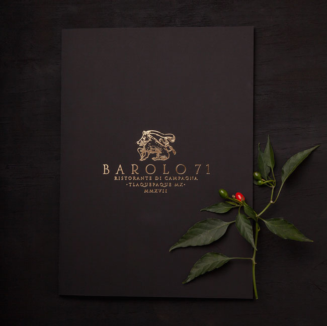 BAROLO 71意大利餐厅品牌形象vi设计欣赏