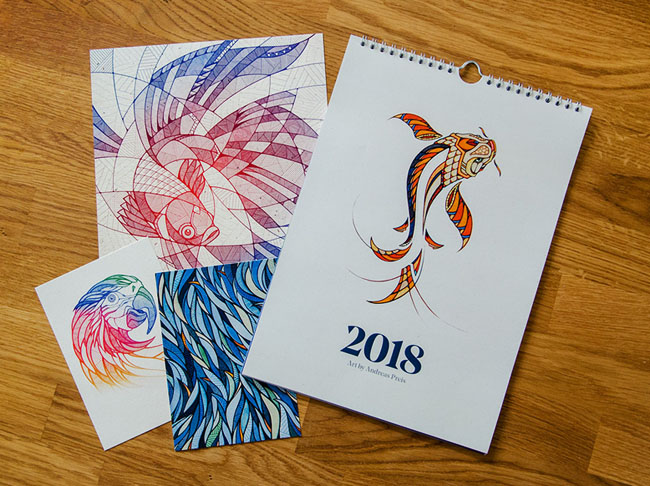德国设计师Andreas Preis 2018插图挂历设计