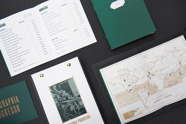 国外Typographia餐厅品牌形象设计