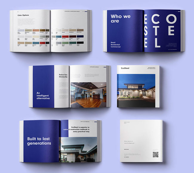 EcoSteel建筑公司画册设计欣赏