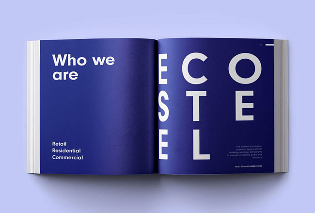 EcoSteel建筑公司画册设计欣赏