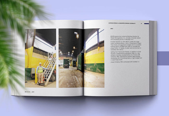 EcoSteel建筑公司画册设计欣赏