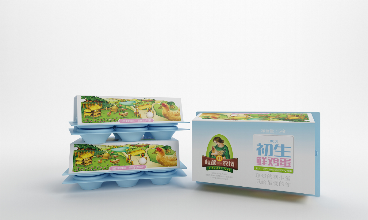 恒硕农场递1时间鲜鸡蛋——徐桂亮品牌设计