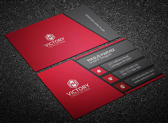简约的Victory商务名片设计欣赏