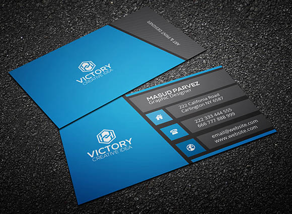简约的Victory商务名片设计欣赏