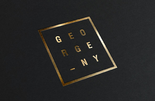 GEORGE NEW YORK高端时装品牌名片设计欣赏