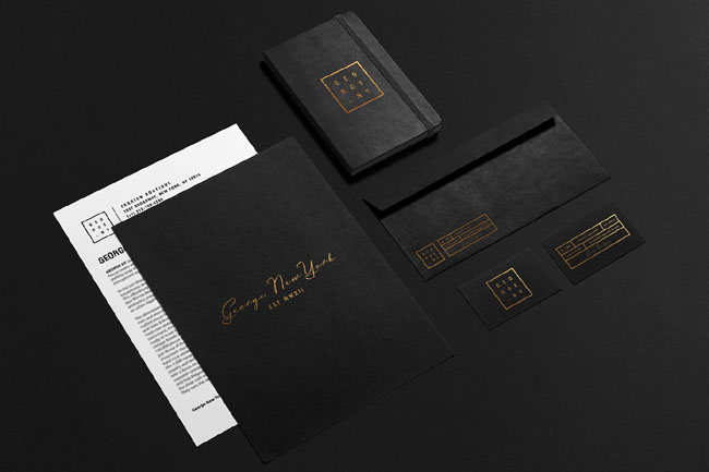GEORGE NEW YORK高端时装品牌名片设计欣赏