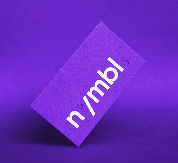 紫色系的nymbl品牌创意名片设计欣赏