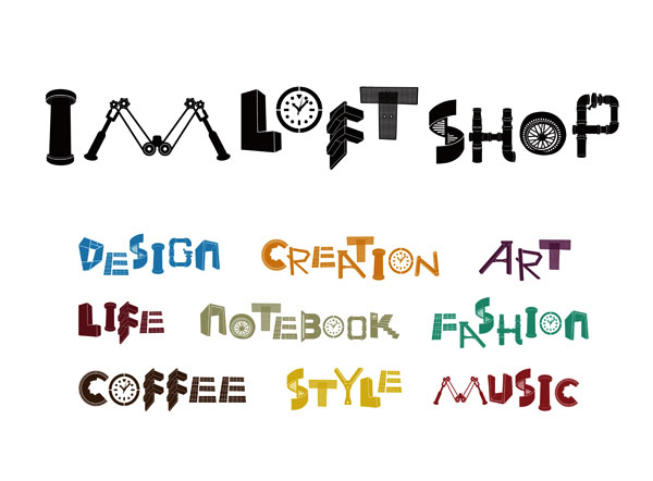 国外字体之IM LOFT SHOP字体设计与应用