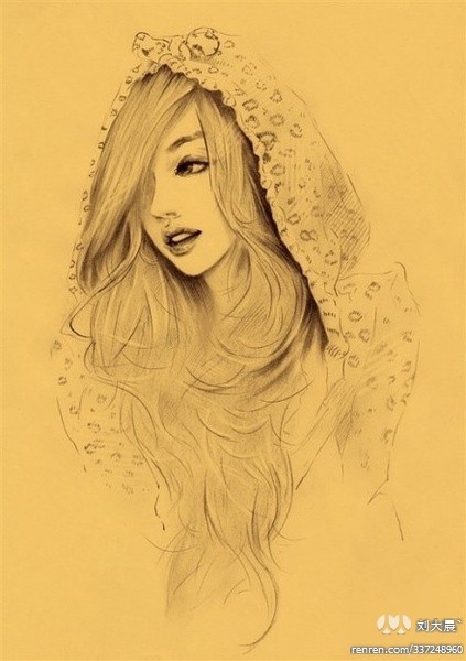 人物插画美女