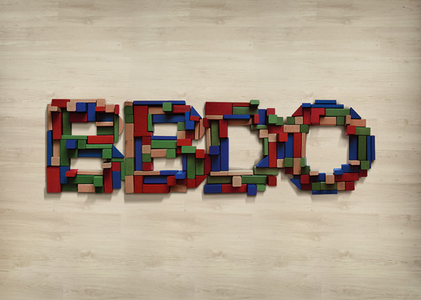 国外字体设计之bbdo"真色彩"宣传项目字体设计欣赏