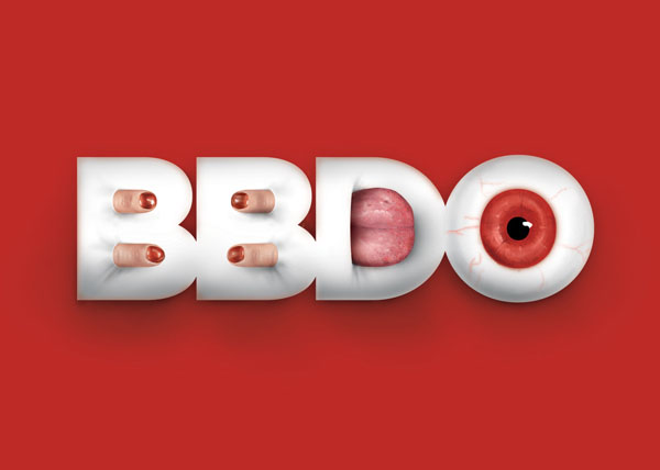 国外字体设计之BBDO“真色彩”宣传项目字体设计欣赏